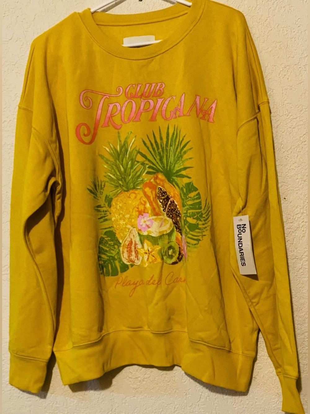 New-  Club Tropicana Sweatshirt Size L(12/14)